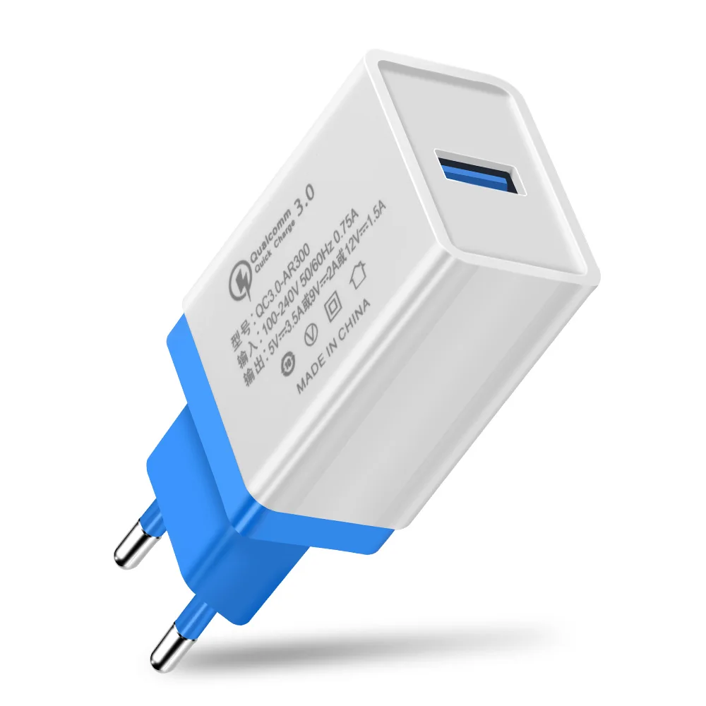 USB شاحن سريع تهمة 3.0 2.0 السفر جدار سريع شحن محول ل فون XR سامسونج S8 اللوحي الاتحاد الأوروبي التوصيل المحمول شواحن الهاتف