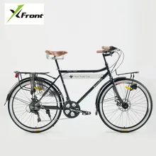 New Brand Carbon Steel Frame Retro Bicycle 21 Speed 26 inch Wheel Dual Disc Brake Bike Outdoor Street Bicicleta