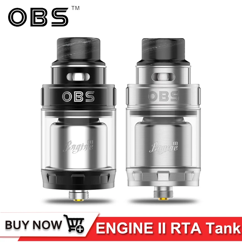 Оригинальный OBS Engine II 2 RTA бак 5 мл топ воздуха Дизайн легко двойной катушкой 26 мм Диаметр Vape электронный сигареты распылитель