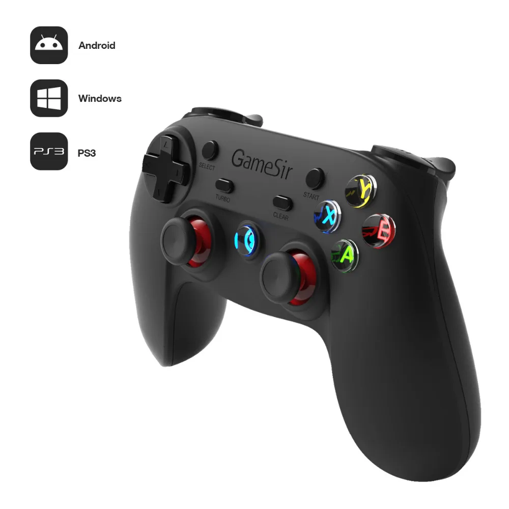 Геймпад GameSir G3s для контроллера PS3 Bluetooth и 2 4 ГГц snes nes N64 Джойстик ПК Samsung Gear VR Box SONY