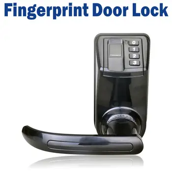 

2018 Black LS9 Biometric Door Lock Fingerprint Password Lock Digital Code Keyless Smart Entry Deadbolt