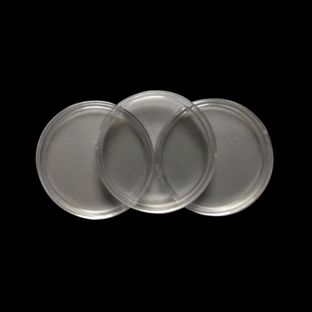 10x Coin Holder Capsules 40mm Round Box Plastic Collectibles Storage Organizer 