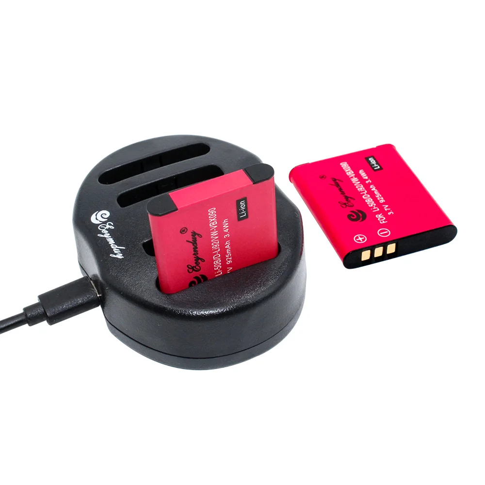 2 шт. аккумулятор камеры + 1 USB зарядное устройство Li 50B D Li92 для Olympus MJU Stylus 1010 1020 1030SW