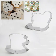 2 шт. чайник из нержавеющей стали и чайный резак для печенья набор формы для выпечки печенья посуда для выпечки