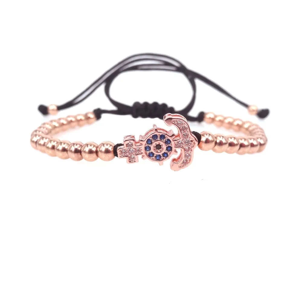 Роскошные женские браслеты из нержавеющей стали Micro Pave CZ подвеска на браслет в