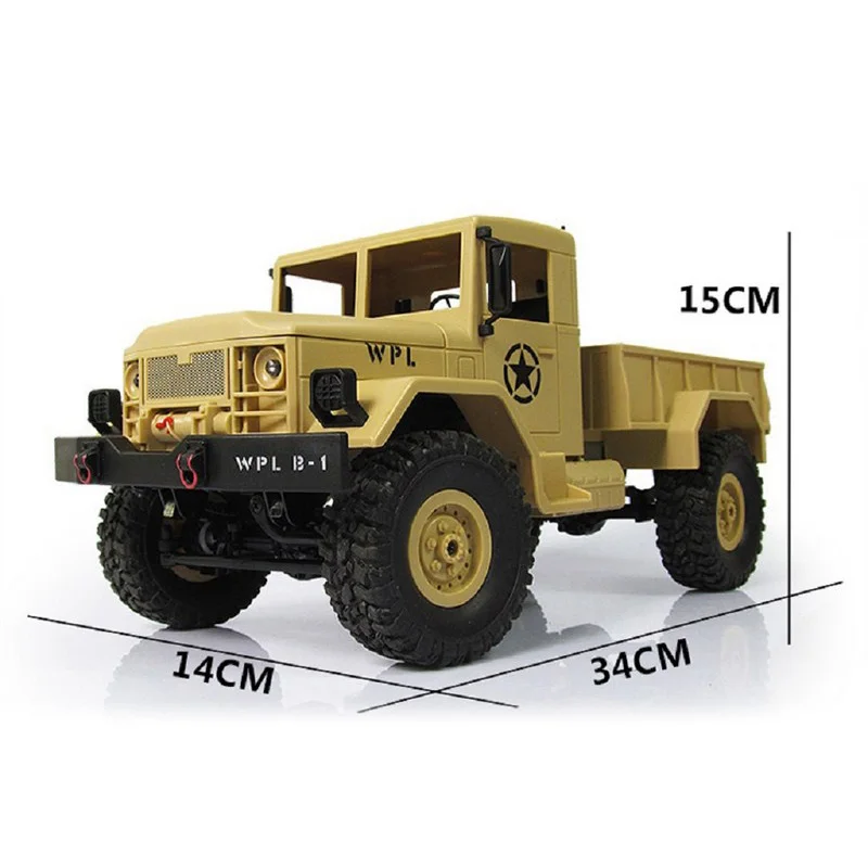 Military RC Truck 2.4G Four Wheel WPLB-14 Off Road Vehicle Remote Simulation Of Military Vehicle Climbing Toy Car Dirt Bike (5)