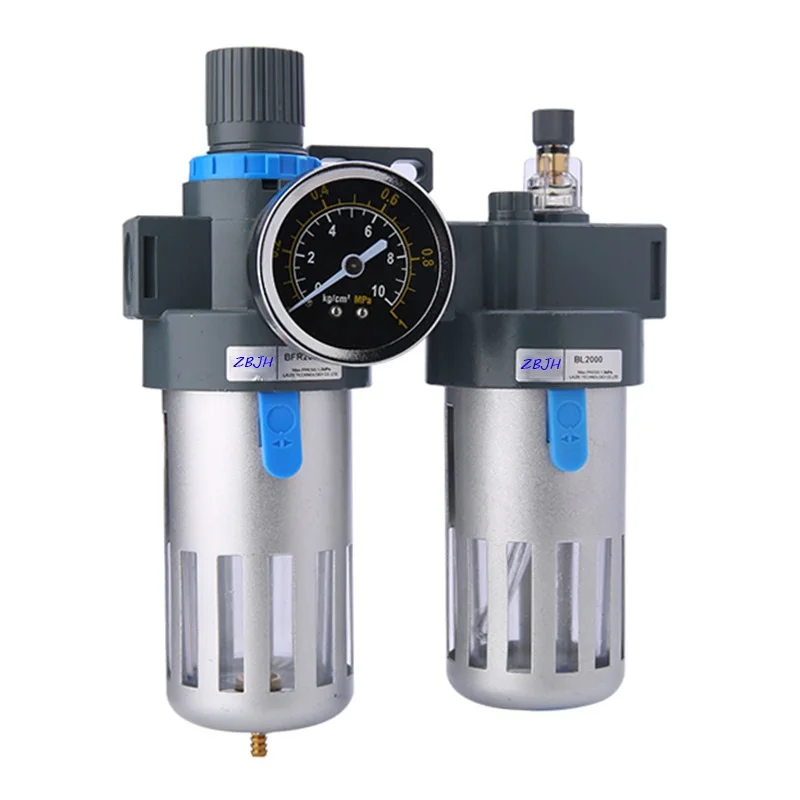 BFC2000 BFC3000 BFC4000 Air Filter Regulator Combination Lubricator ,FRL Two Union Treatment,Oil and water separator