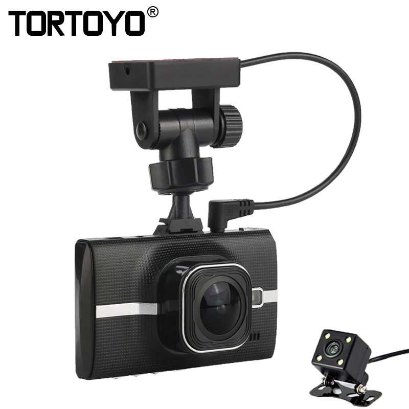 

TORTOYO 1080P FHD Night Vision Dash Camera GPS Tracking Positioning 3.0" Mstar 8328P Car DVR Reversing Cam with Rear Dual Lens