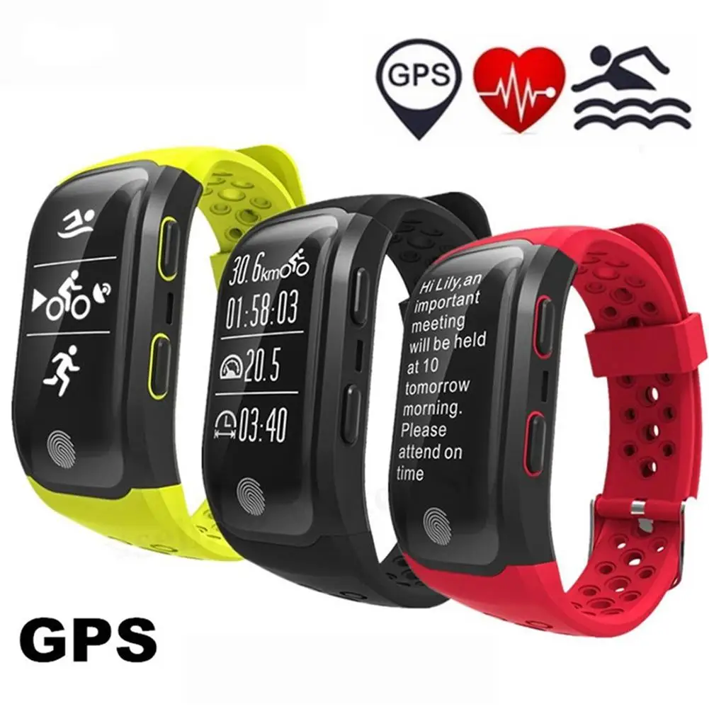 

S908 Heart Rate Sleep Monitor Pedometer Smart Bracelet Wristband Sport Tracker Good quality