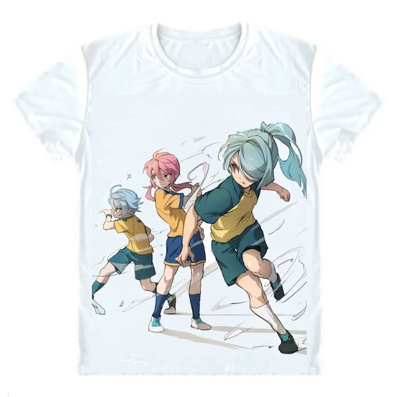 Inazuma Eleven GO 2 Chrono Stone футболки многоцветные рубашки с короткими рукавами GO Inazuma iresun GO Tenma Matsukaze Косплей рубашка