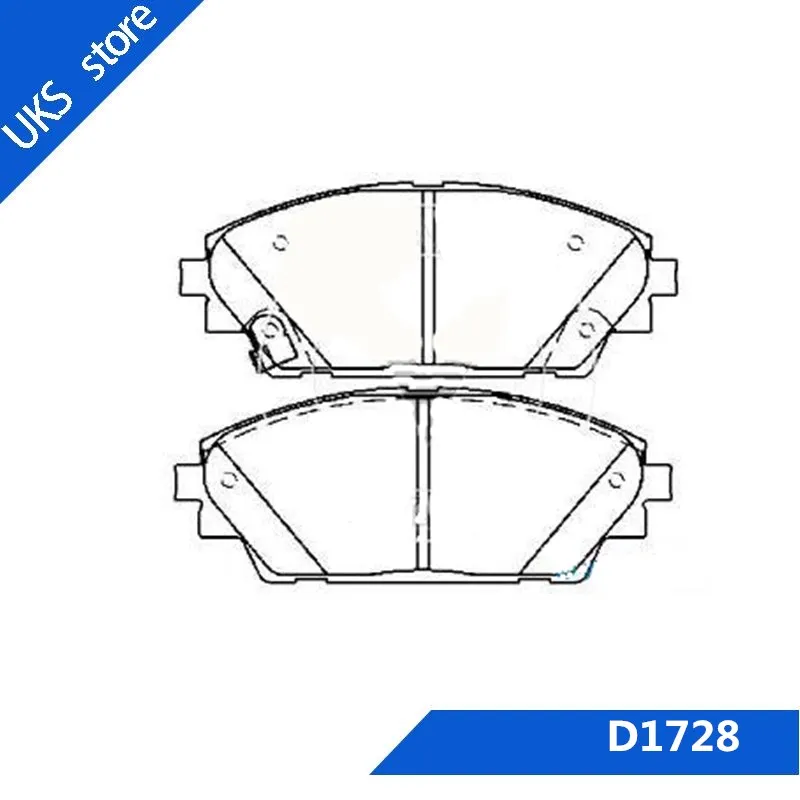 4 шт./компл. автомобильные тормозные колодки передние D1728 для MAZDA 3