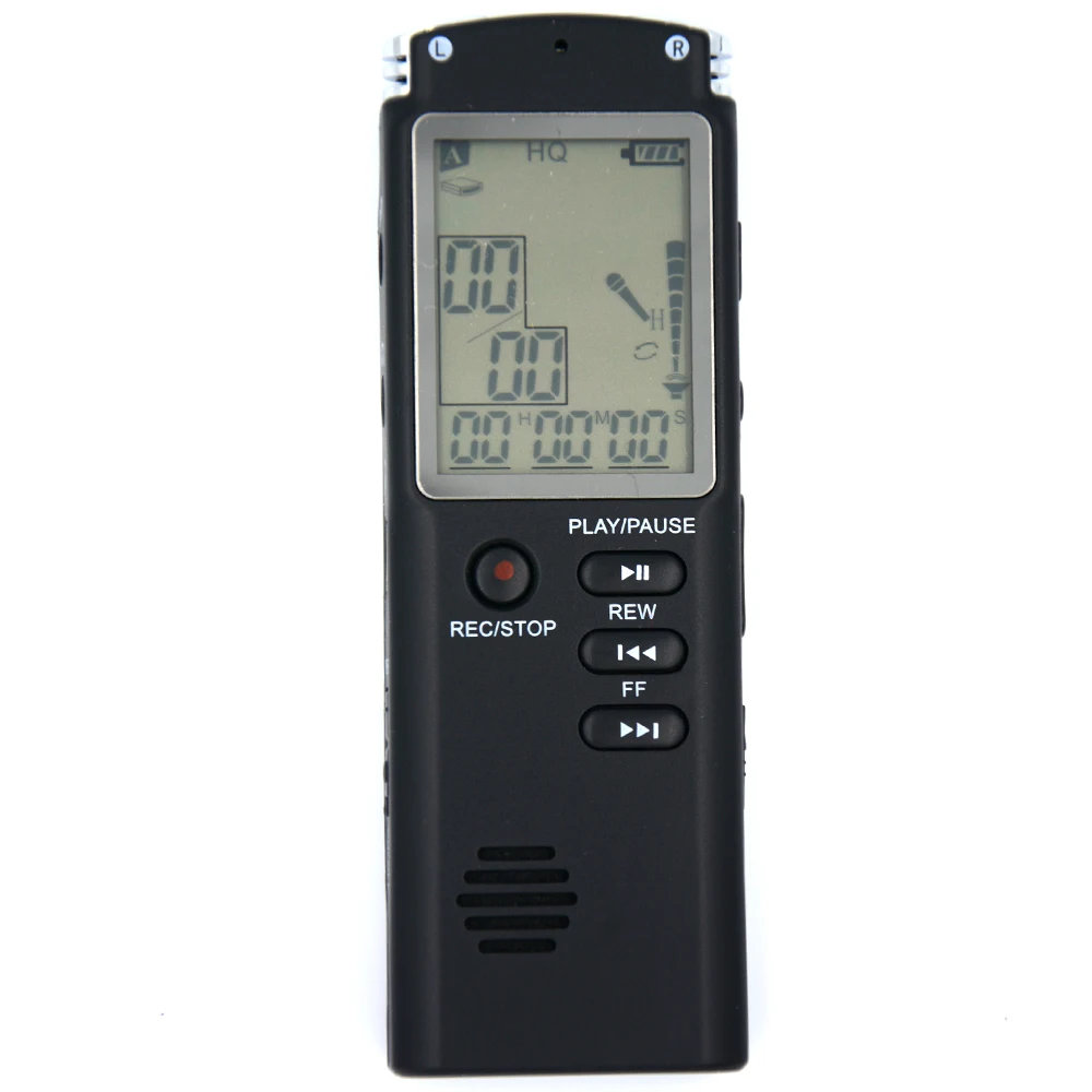 8GB/16GB Professional Digital Audio Voice Recorder with Real Time Display A Key lock Screen Telephone Recording MP3 Player