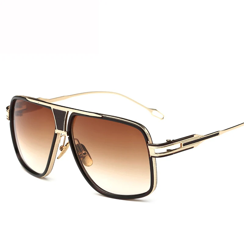 Emosnia стиль Солнцезащитные очки Мужские брендовые дизайнерские солнцезащитные очки для вождения Oculos De Sol Masculino Grandmaster Квадратные Солнцезащитные очки - Цвет линз: C1 brown