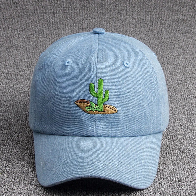 

Spring and summer brand denim embroidery baseball cap men's visor outdoor duck hat female