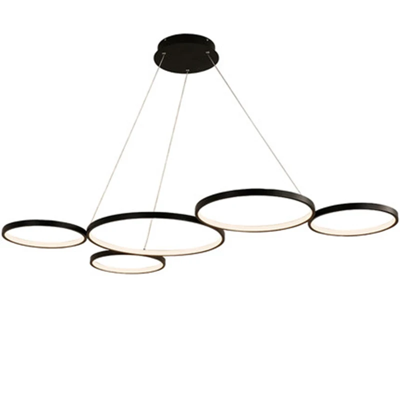 

Black/White Modern Led Pendant Chandelier For Dining Kitchen Room Bar Living Room suspension luminaire lustre de plafond moderne
