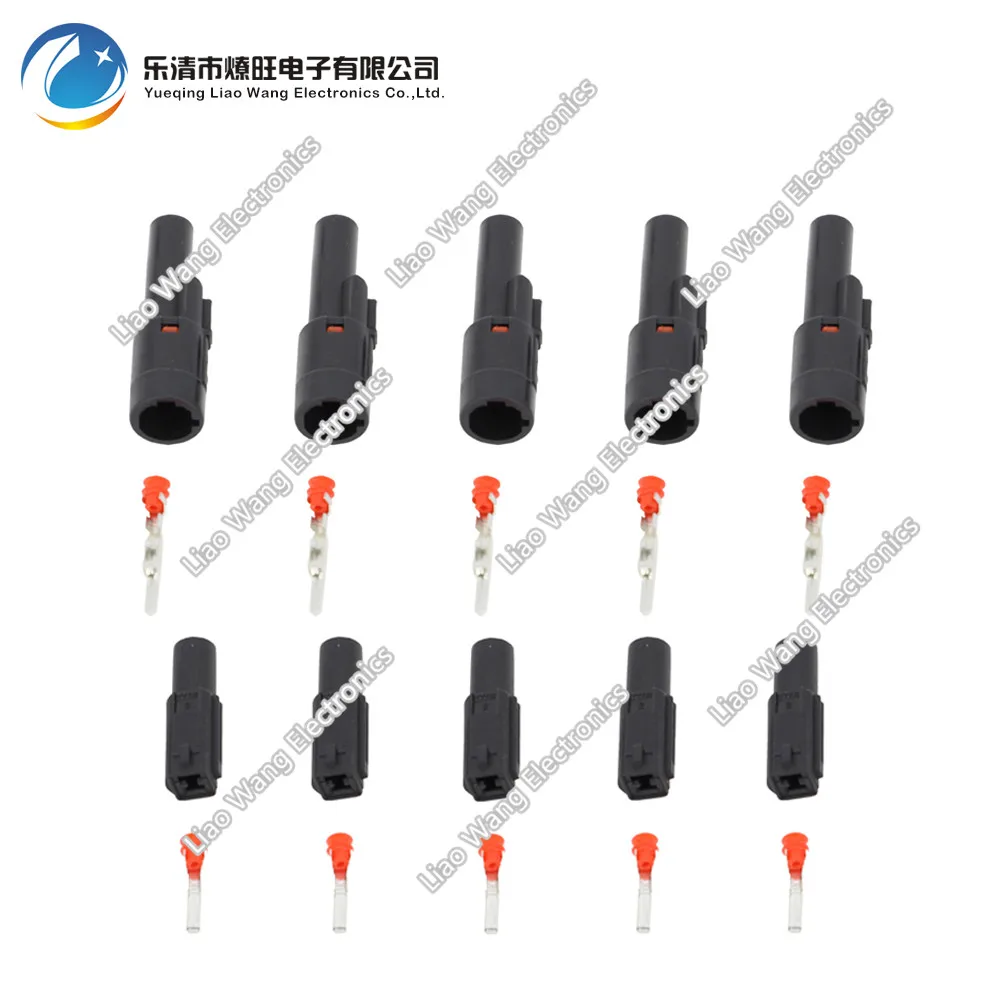 

5 Set 1 Pin Furukawa Male Female Kit Auto Electrical Wiring Harness Power Connector Plug DJ7013Y-2.3-11/21
