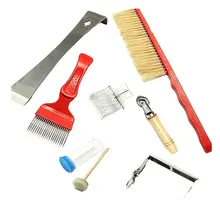 7 шт. Пчеловодство поставки Starter Kit инструмент с Пчелой щетка для улья queen Catcher крюк улья отлично подходит для профессионалов начинающих