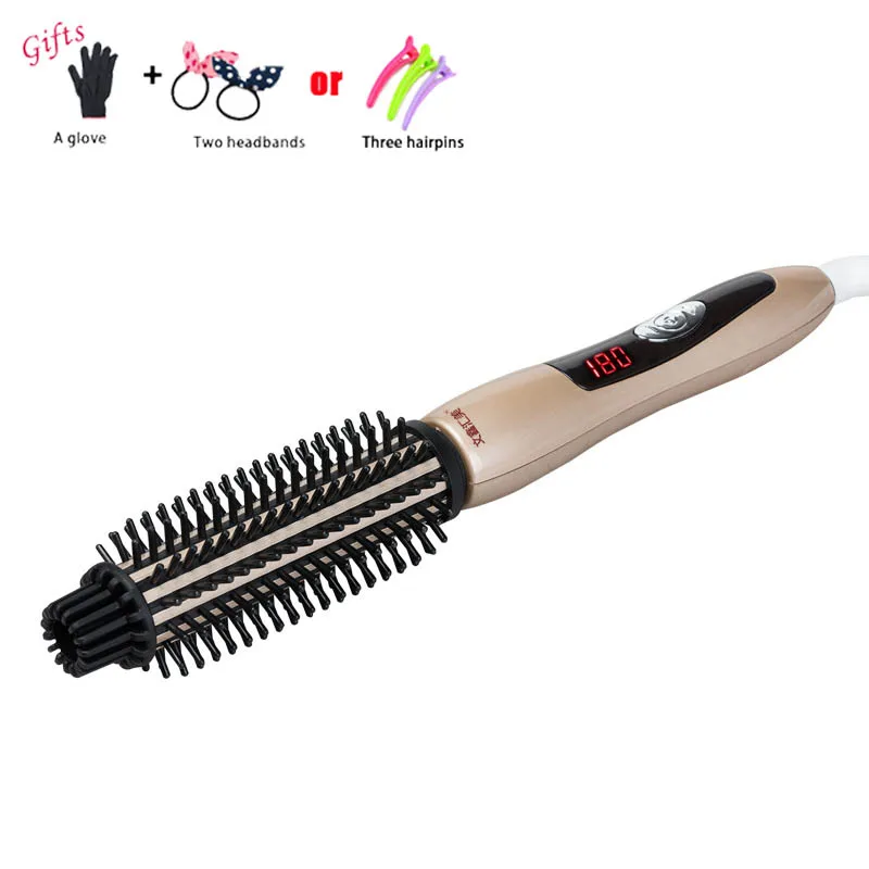 

Hair Straightener Professional Ceramic Hair Curler Haircut Electric Comb Hairbrush LCD Curling Hair Iron Roller Styling ToolsB22
