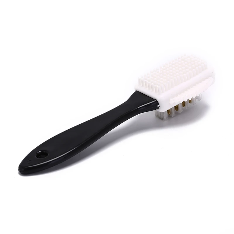 3-sides cleaning brush+ rubber eraser for suede nubuck shoes boot cleaner