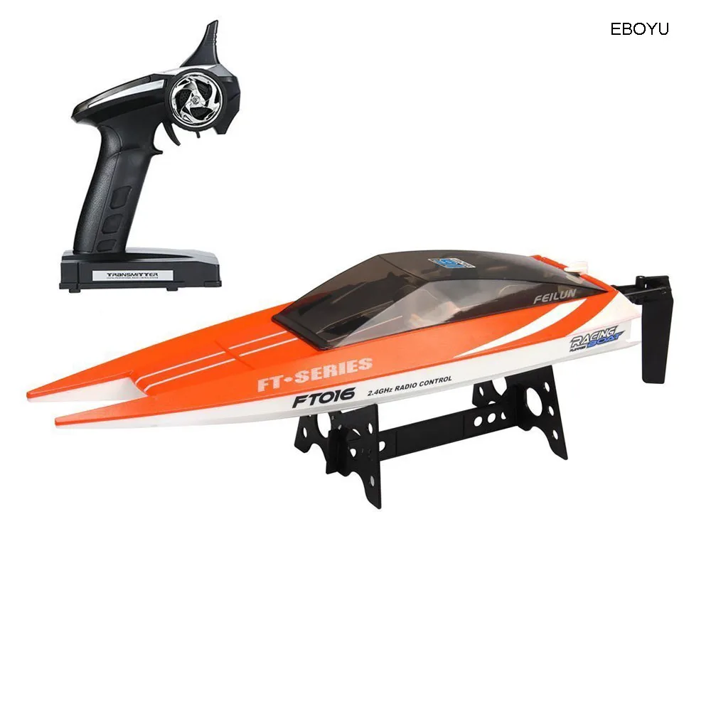 Feilun FT016 RC лодка 2 4G 30 км/ч высокая скорость гоночная с водяным охлаждением