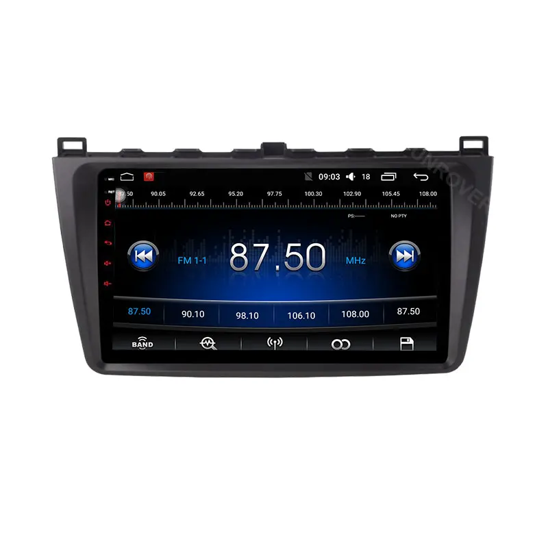 Sale Funrover 9" 2 din car dvd player multimedia for MAZDA 6 2008-2015 mazda6 android 8.0 gps stereo headunit radio dvr obd2 wifi rds 2