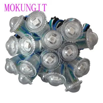 

400pcs WS2811 DC5V 5050 RGB SMD1 LED diameter 16mm Pixel LED Module Light IP68 D16 RGB full color led pixel transparents cover