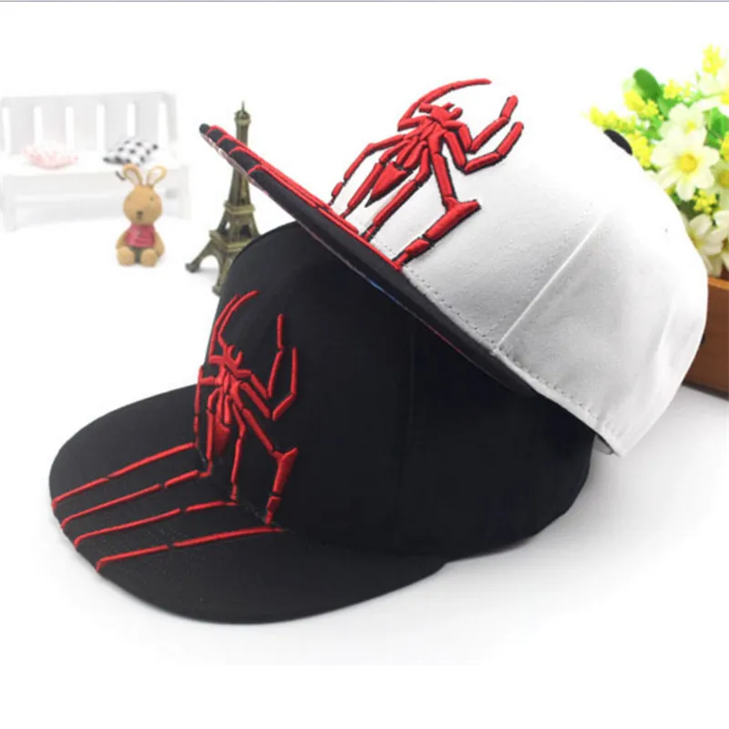 Nueva araña bordado niños Snapback Caps al aire libre Sunhat niños muchachas de los muchachos del sombrero de béisbol gorras de beisbol sombreros frescos de Hip Hop Nueva araña bordado niños Snapback Caps al aire libre Sunhat niños muchachas de los muchachos del sombrero de béisbol gorras de beisbol sombreros frescos de Hip Hop