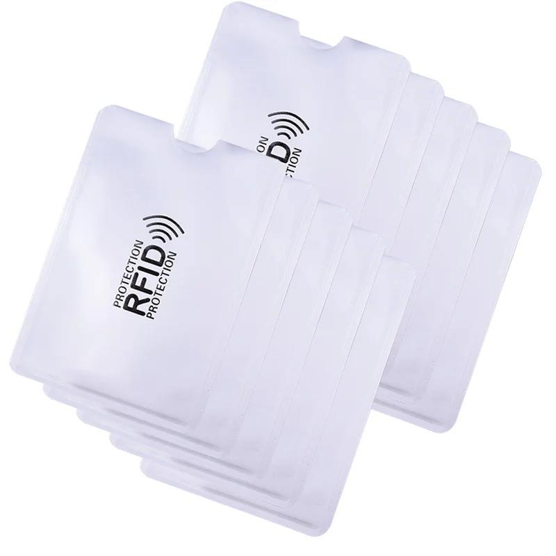 

Aluminum Anti-Piracy Protective Card Sleeve Rfid Case for NFC / RFID Blocking Reader Lock Bank Contactless Credit Card Cover