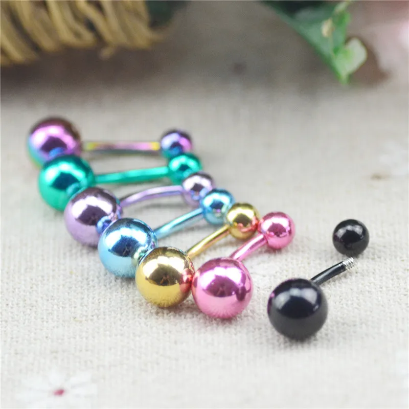14 G Body Piercing Jewelry Bar Barbell Navel Belly Button Ringin Body Jewelry from Jewelry