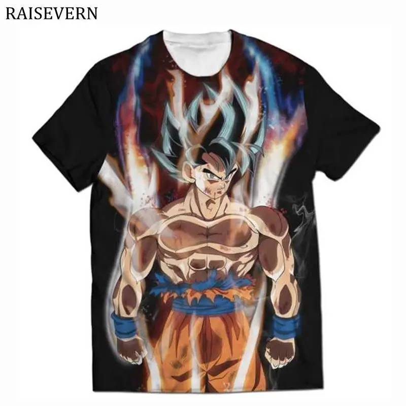 Мужская 3D футболка raisvern с принтом &quotДраконий жемчуг&quot супер Saiyan God Son Goku Zamasu