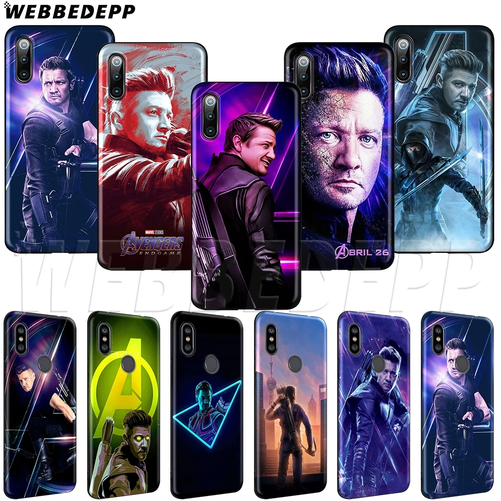 

WEBBEDEPP Marvel Hero Hawkeye Clint Barton Soft TPU Case for Redmi Note 4 S2 4A 4X 5 5A 6 6A 7 8 Go Pro Plus Prime