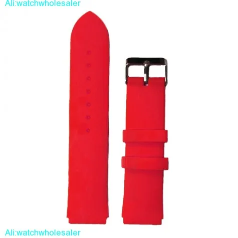 22mm Love Red Color Silicone Jelly Rubber Ladies Watch Band Straps WB1061K22JB