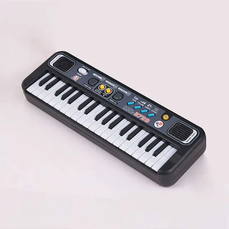  Multifunctional Mini Electronic Piano With Microphone Abs Children Portable 37 Keys Digital Music E