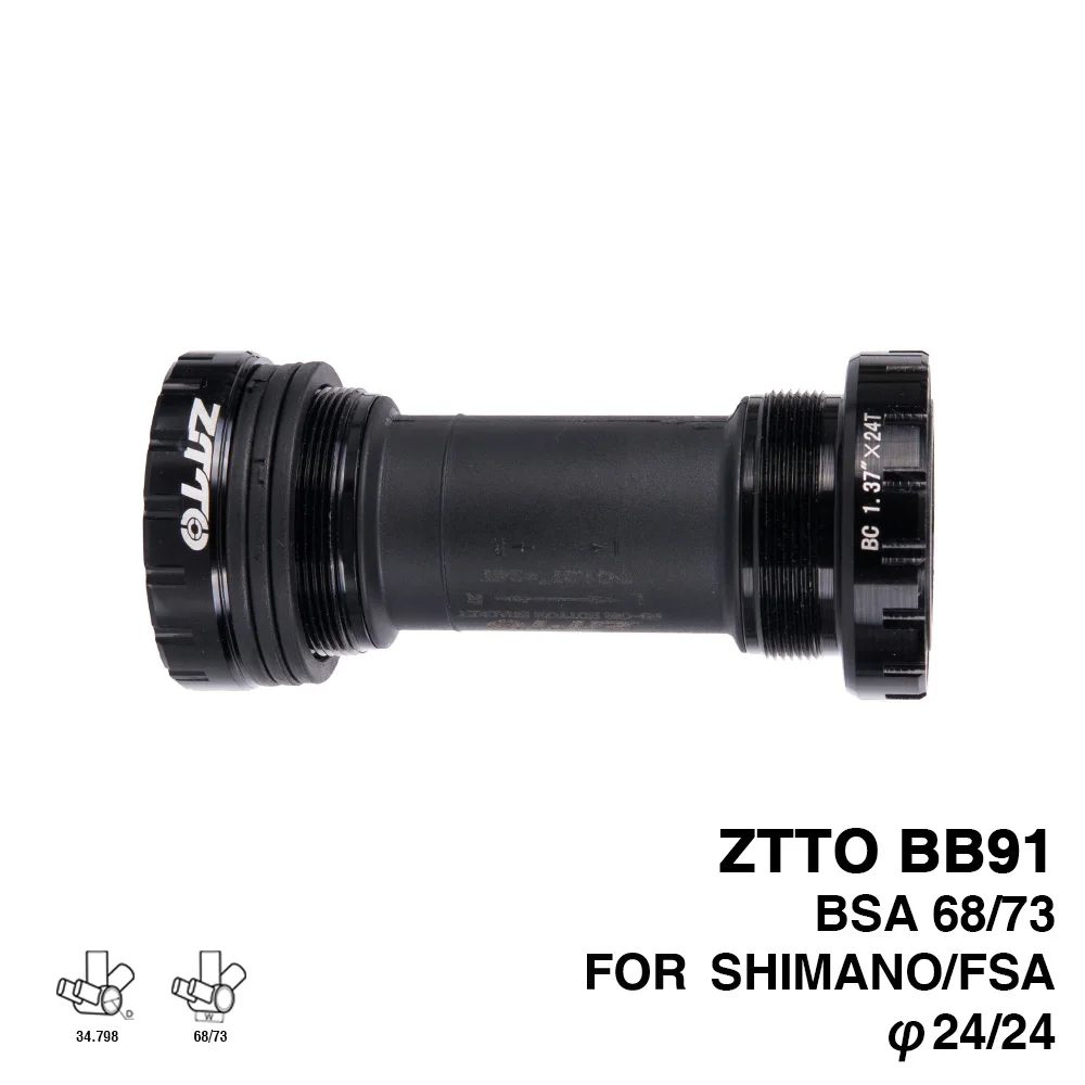 ZTTO BB91 внешний подшипник нижние кронштейны велосипед BSA68 68 73 резьба для Shimano Prowheel 24 мм шатуны водонепроницаемый ЧПУ MTB BB