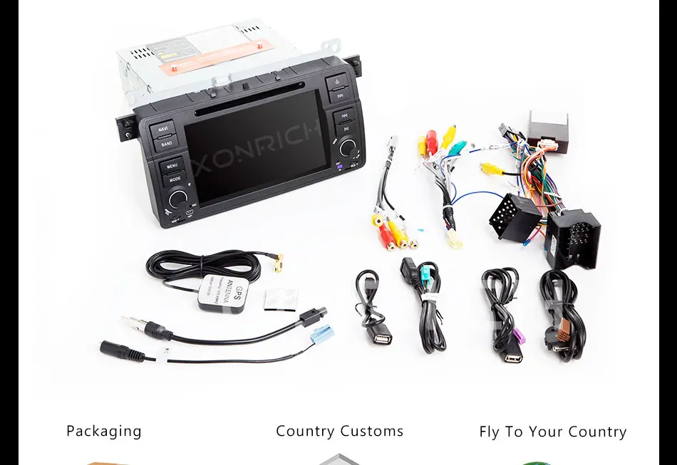 Xonrich1 Din автомобильный радиоприемник gps навигации для BMW E46 M3 Rover 75 Coupe 318/320/325/330 мультимедийный dvd-плеер головное устройство стерео аудио