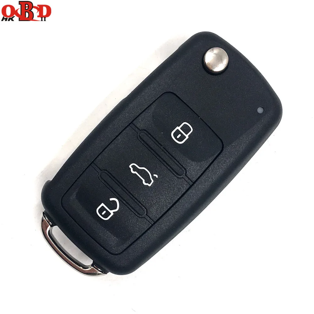 

HKOBDII New 3 Buttons 202AD Remote Key 433MHZ with 48 chip For Volkswagen VW Lavida 1KO 959 753N