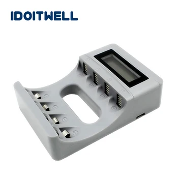 

Ni-Mh NICD AAA AA Battery Charger 1.2V 2A Nimh Rechargeable Battery fast Charger 4 Slots aa aaa battery charger with LCD Display