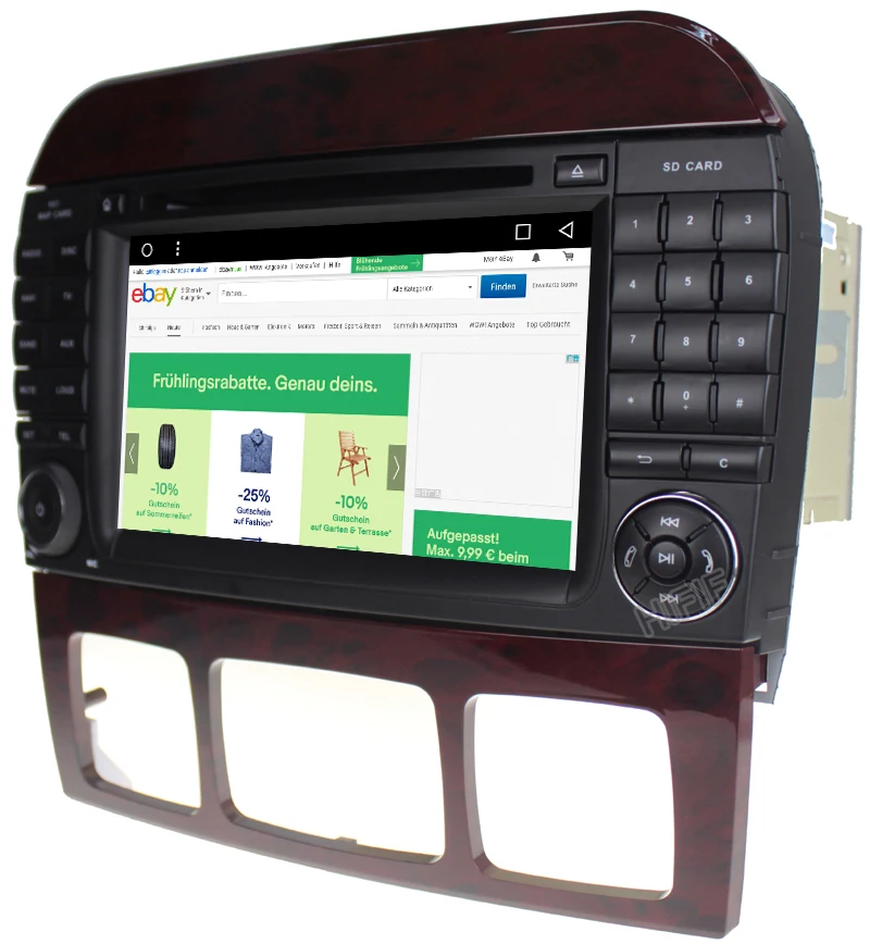 Clearance IPS 2 Din Auto Radio Android 9.0 For Mercedes/Benz/W220/W215/S280/S320/S350/S400 S Class Car Multimedia Video Player GPS DVR 16