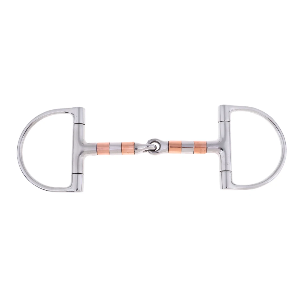 Draft Horse 5'' Stainless Steel D-ring Snaffle Equestrian Equipment Supplies Horse Riding Gear