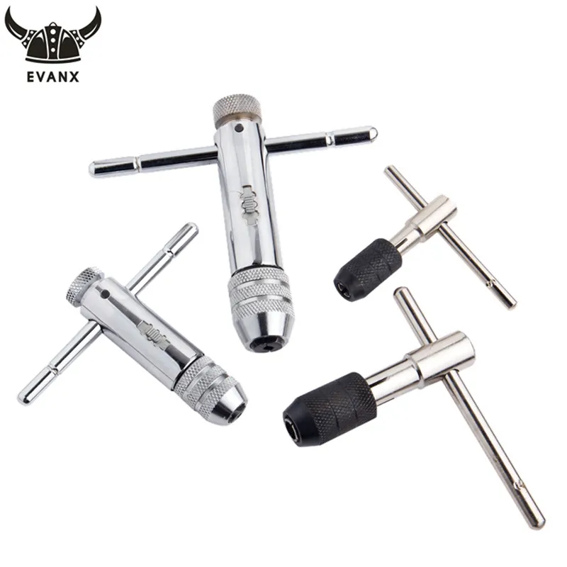 

EVANX 1 pc TapT-Handle Screw Tap Wrench for Plug Tap Drill Plug Tap Threading Tools Hand Tools