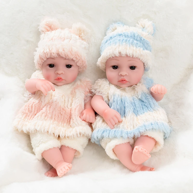  10inch Newborn Reborn Doll Toys Baby Simulation Soft Vinyl Dolls Children Kindergarten Lifelike Toy - 33027734999