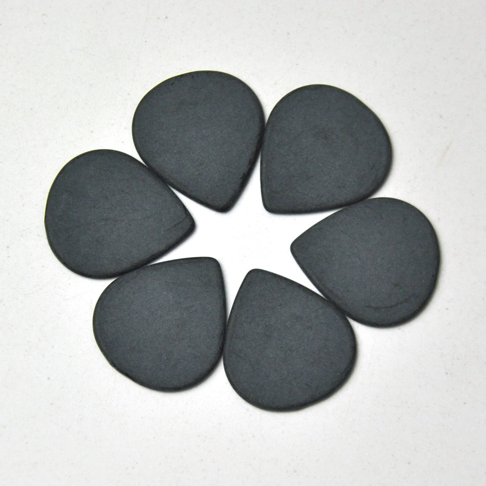 US $12.66 100pcs Extra Heavy 15mm Teardrop Waterdrop Delrin Jazz Guitar Picks Plectrums Black