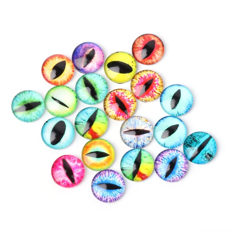 

20Pcs Glass Doll Eye Making DIY Crafts For Toy Dinosaur Animal Eyes Accessories