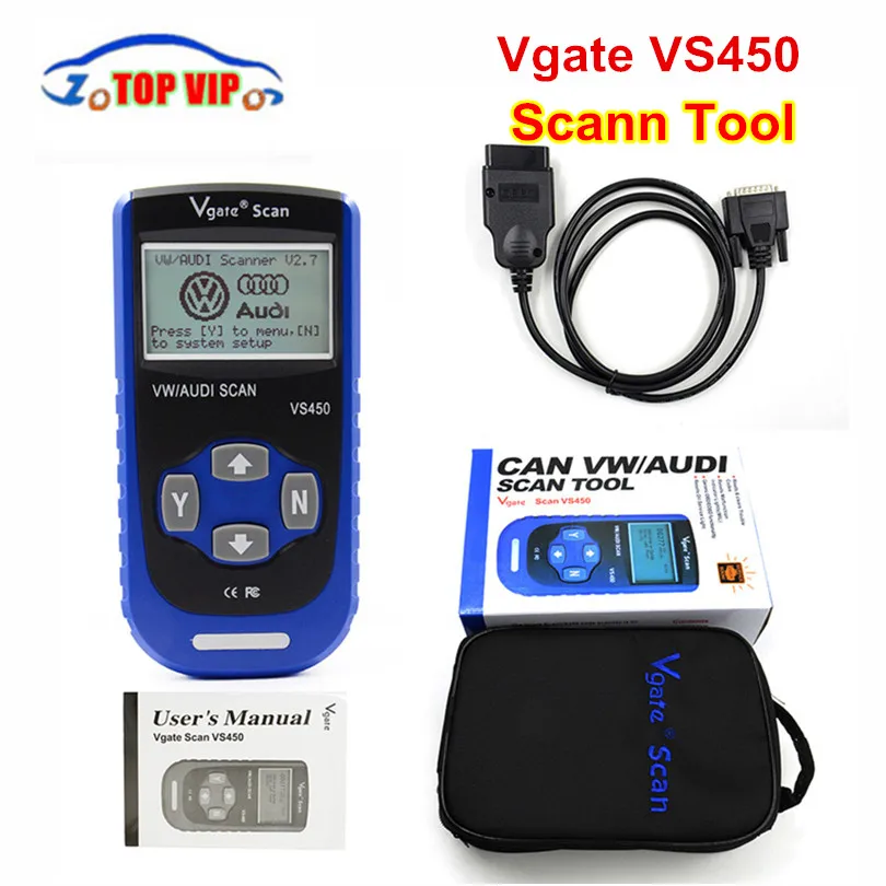 Vgate VS450 Code Reader Diagnostic Scanner Com Reset Airbag ABS for VS450 Cars 100% Original Vgate Vgate VS450 Code Reader Diagnostic Scanner Com Reset Airbag ABS for VS450 Cars 100% Original Vgate