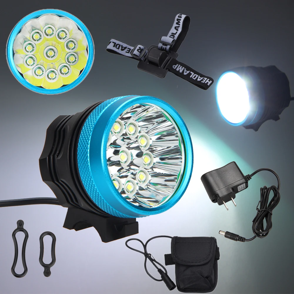 Vastfire 28000LM 11X XM L T6 LED HEAD FRONT BICYCLE LAMP Bike Light Torch with Battery Setin