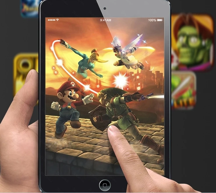 Ультрапрозрачная защитная пленка из закаленного стекла для Apple iPad 5 6 mini 1 2 3 4 New Air