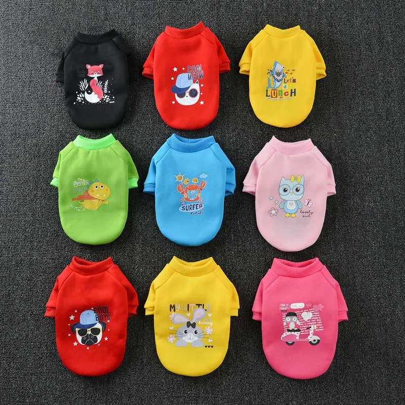 

Cat Clothing 11 Colors Casual Pet Apparel Fleece Cat Hoodies Warm Sweater Sweatshirt for Kitten Doggie Small Dogs Puppies XS-2XL