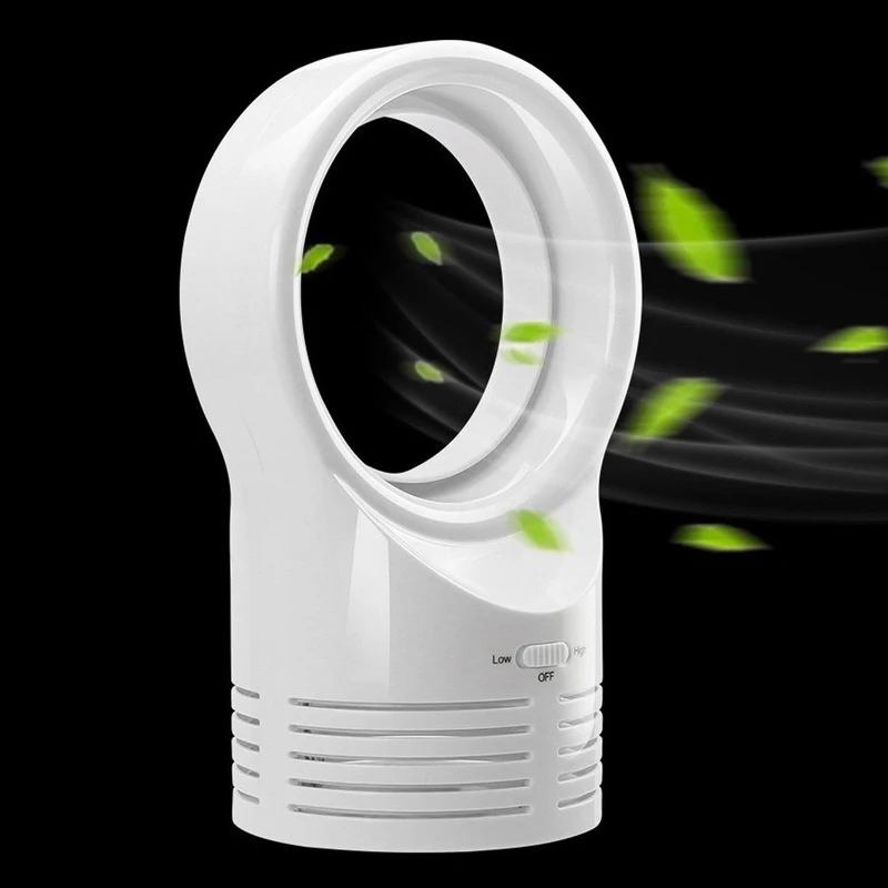 

Mini Bladeless Fan Hot Fashion Sleeping Electric Cooling Super Quiet Two Speed Air Fans for Home Students Office