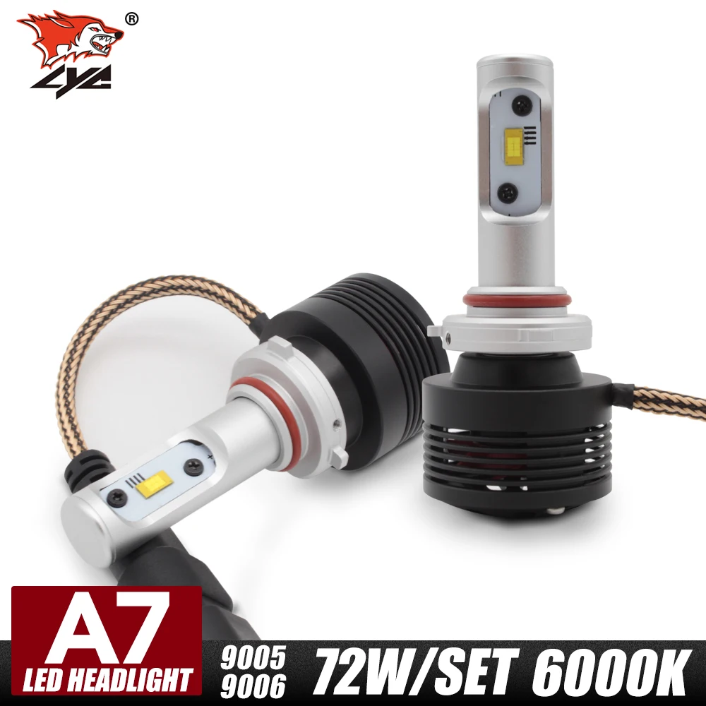 

LYC H7 H1 H11 H8 9005 9006 1 Pair Led Car Bulbs Bulb Led Car Led Light Bulbs Automotive Headlight Led 9005 9006 6000K