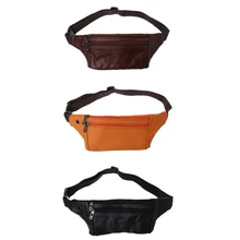 THINKTHENDO новые кожаные Для мужчин поясная сумка талии кошелек клатч Повседневное унисекс модные однотонные на молнии сумки